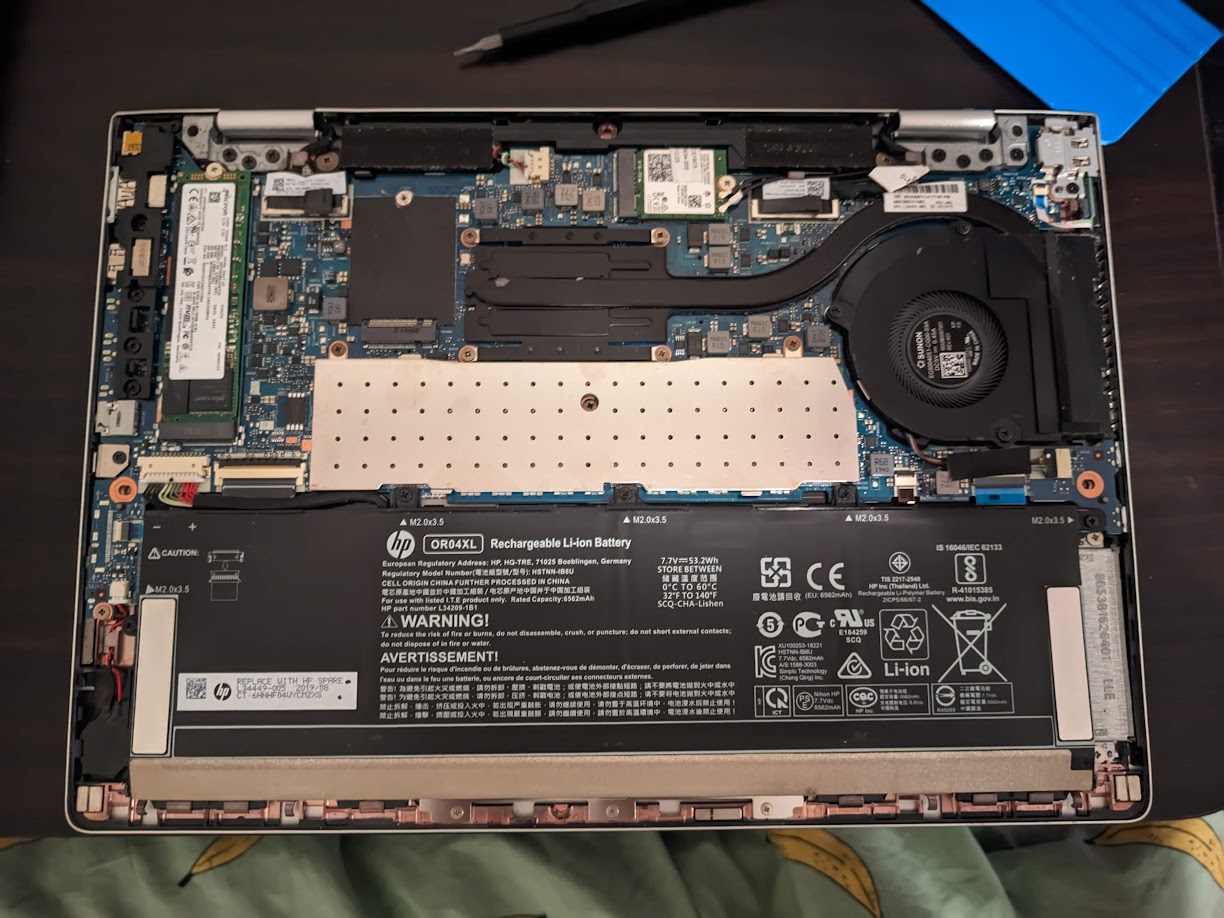 Laptop without cover